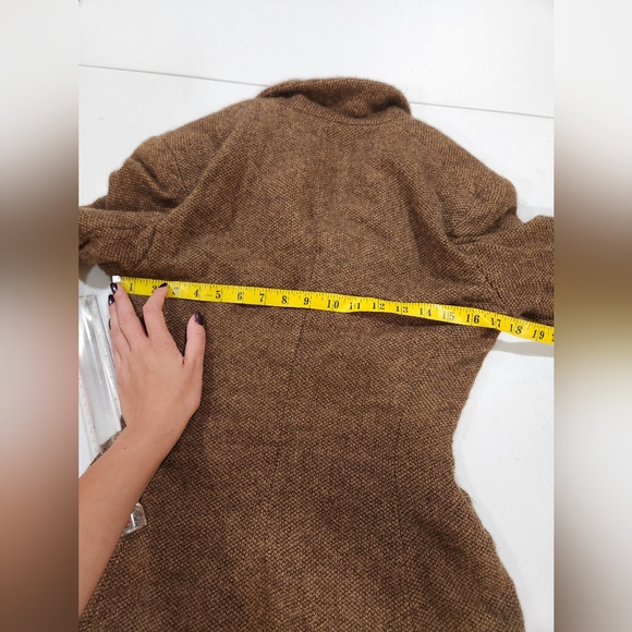 Ralph Lauren Purple Label Collection Cashmere Alpaca Brown Blazer Herringbone - Picture 6 of 11